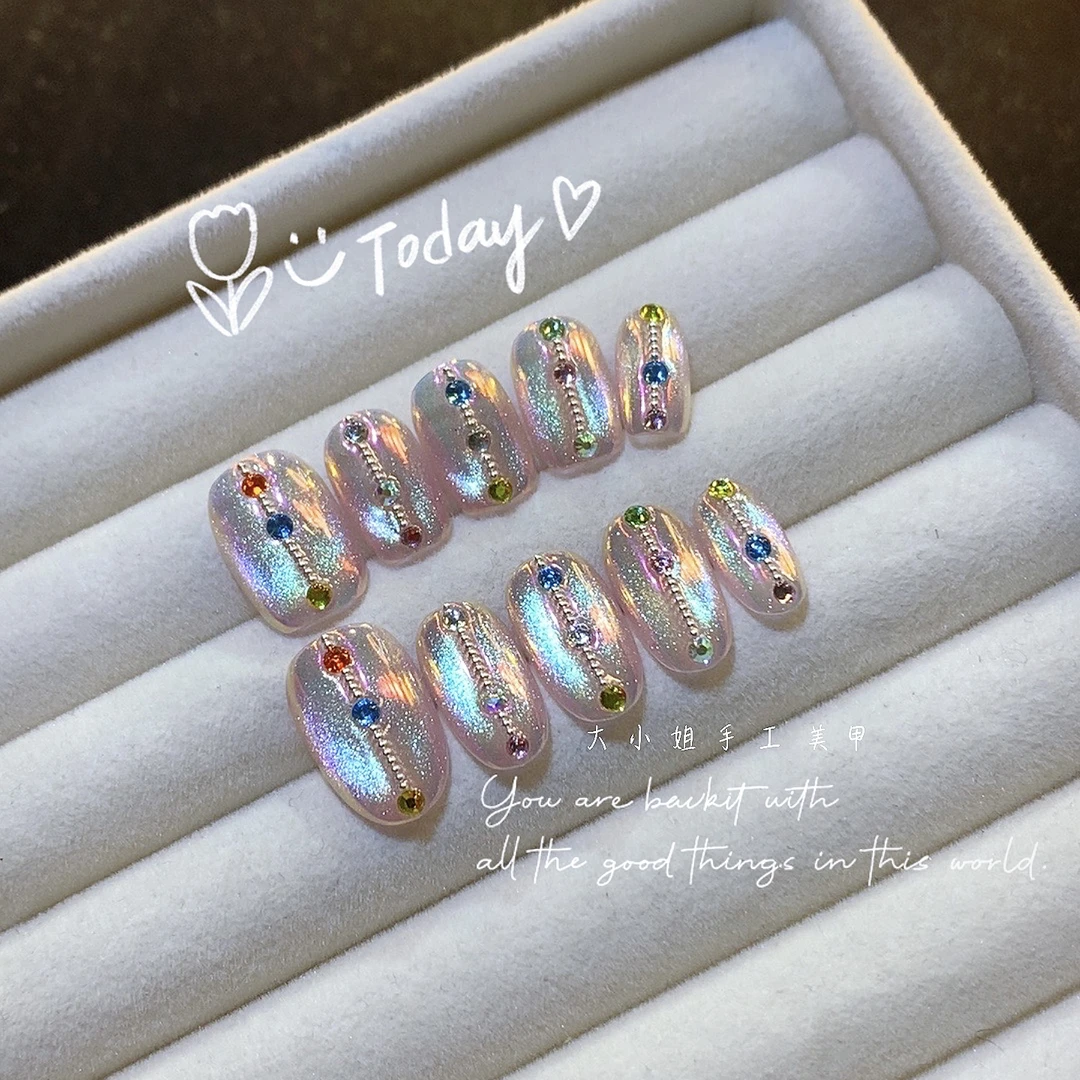 【情话】444大小姐 高端手工穿戴甲10片