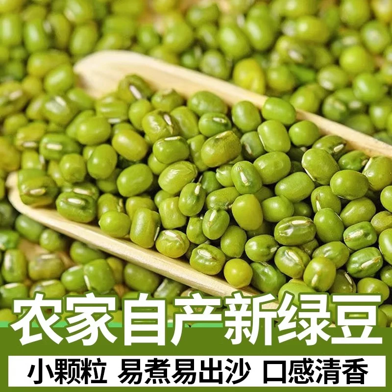 东北农家新绿豆颗粒饱满小粒绿豆可打豆浆生豆芽煮粥煲汤食用
