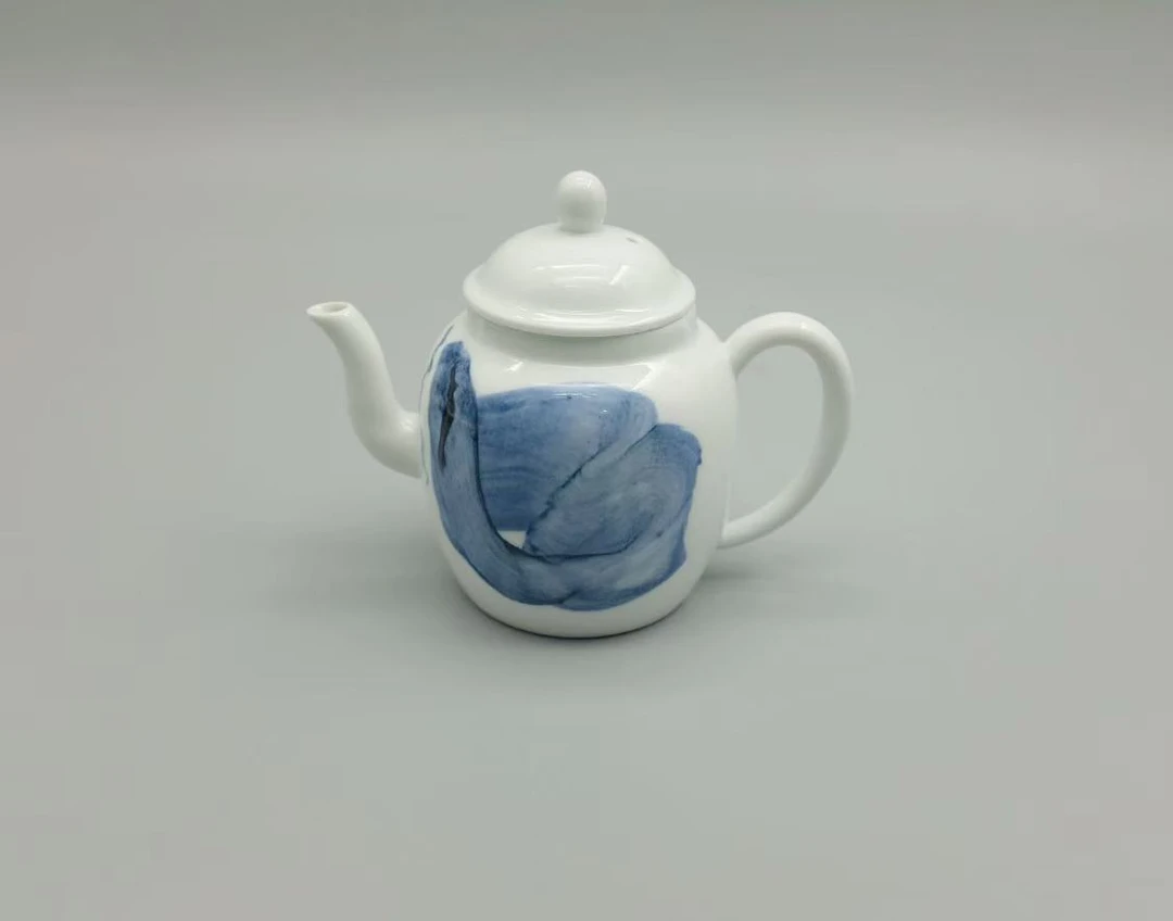 青花釉里红茶壶 泡茶壶