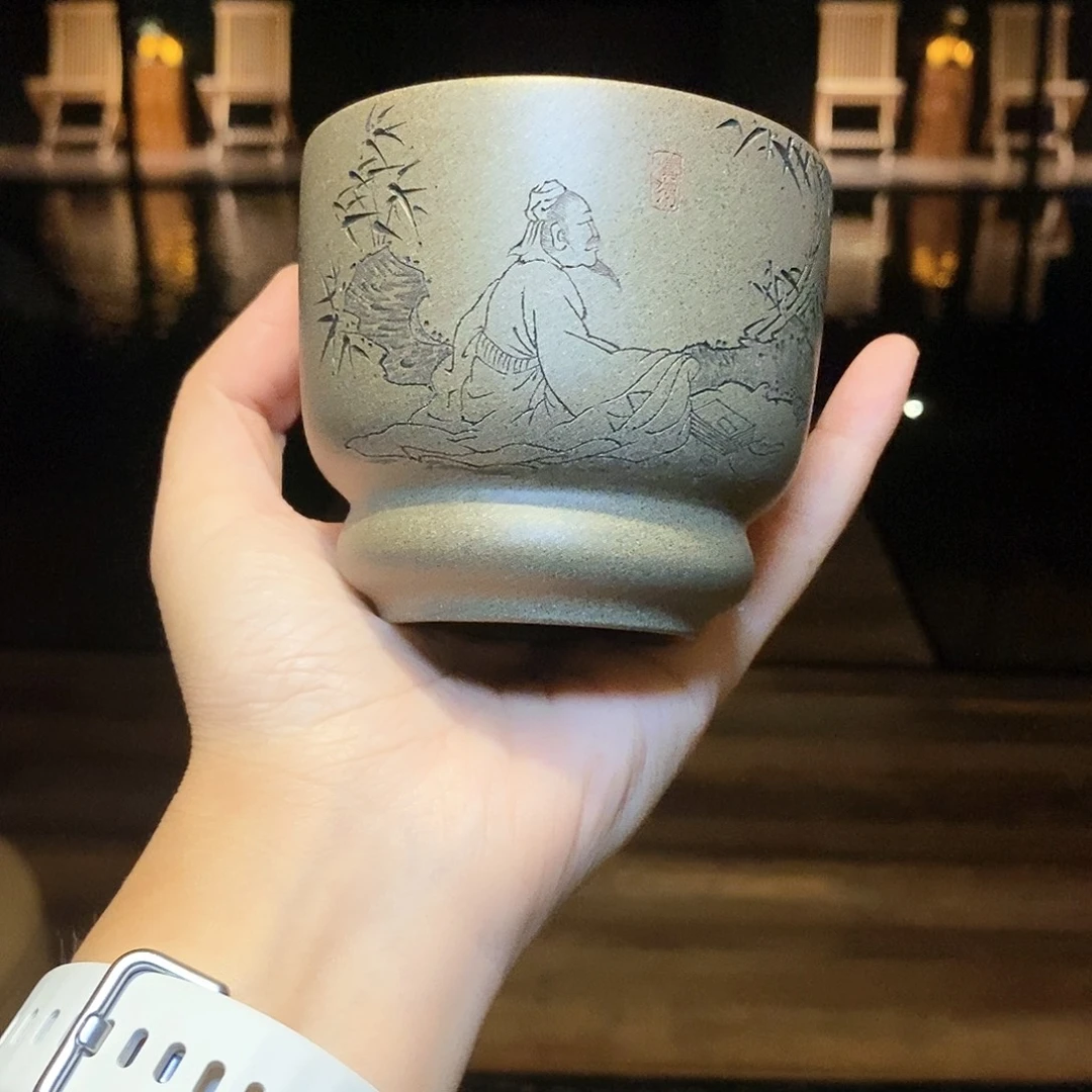 茶杯紫砂宜兴紫砂杯