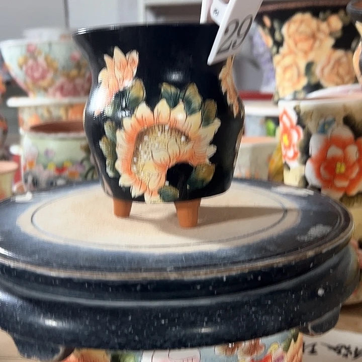 满39.9包邮景德镇手绘花盆