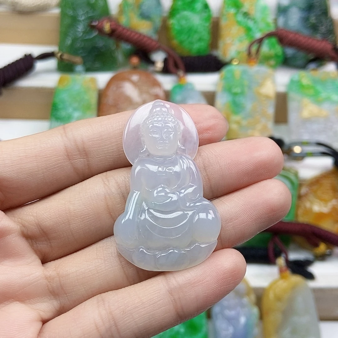 创***维颈饰未镶嵌翡翠天然翡翠Ａ货