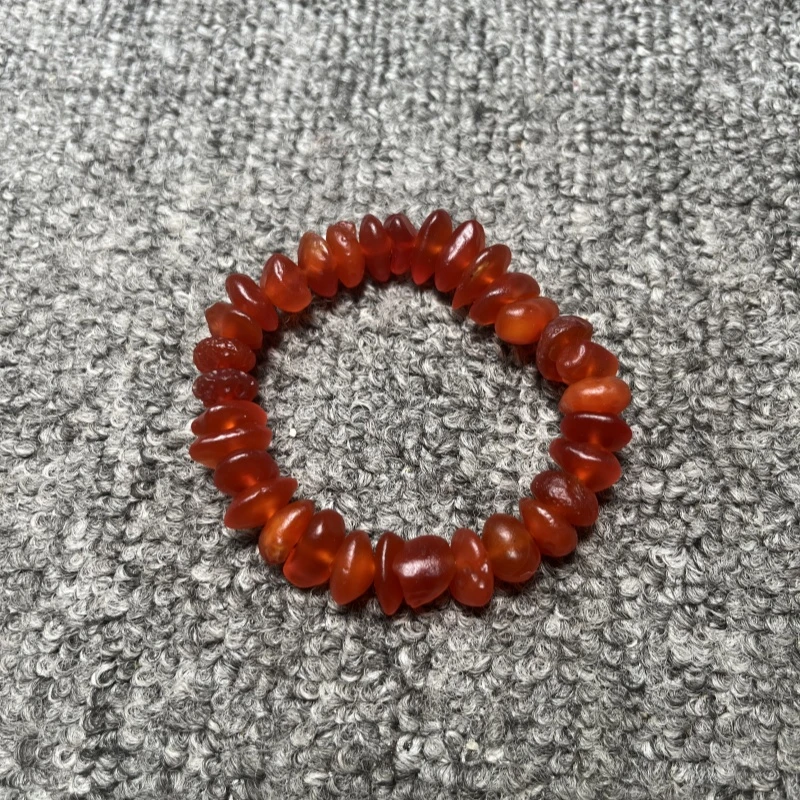非金属仿水晶吊坠 酒红色随型手串流行饰品