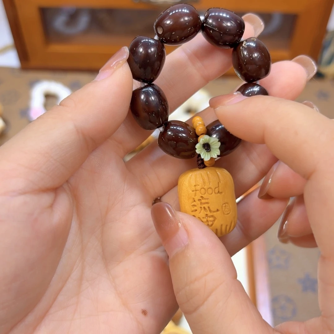 星月菩提吊坠紫金鼠老型手捻富的流油