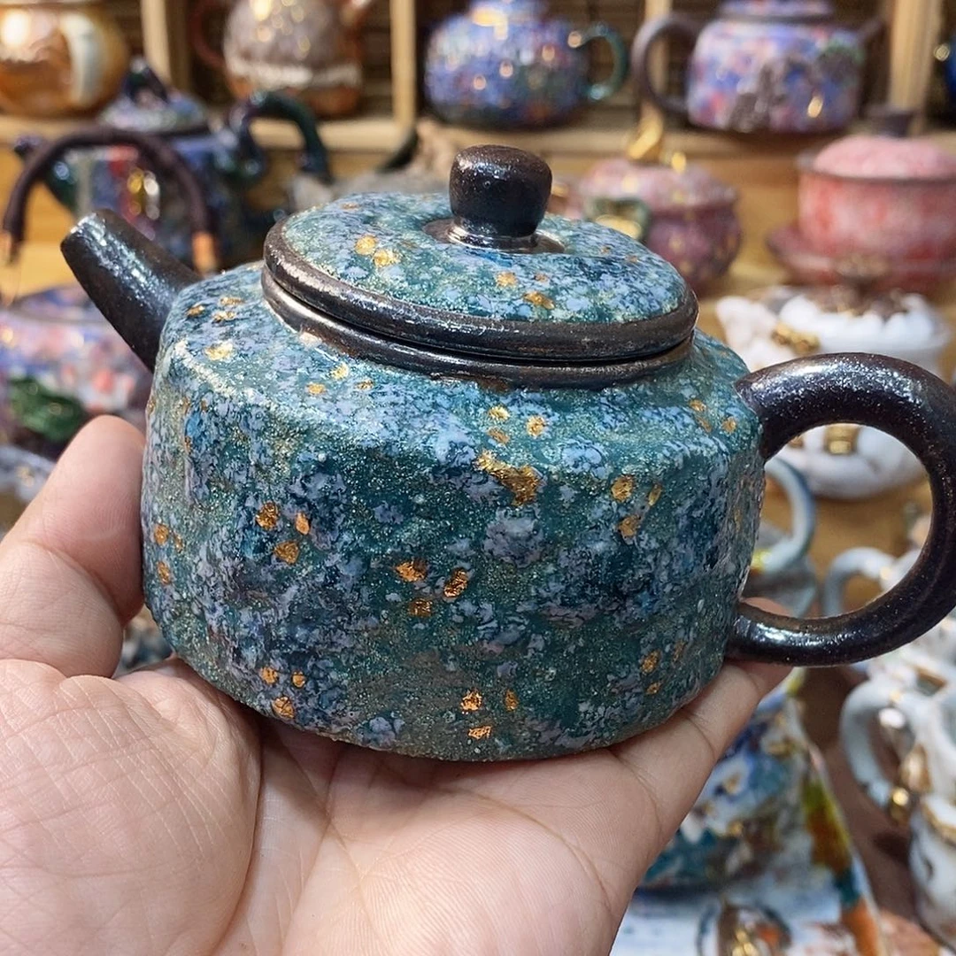 粗陶志野柴柴茶器