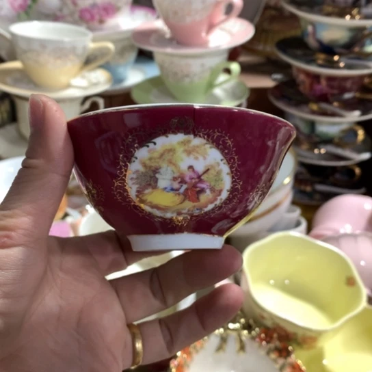 瓷片微瑕陶瓷处理介意请慎拍直径9厘米