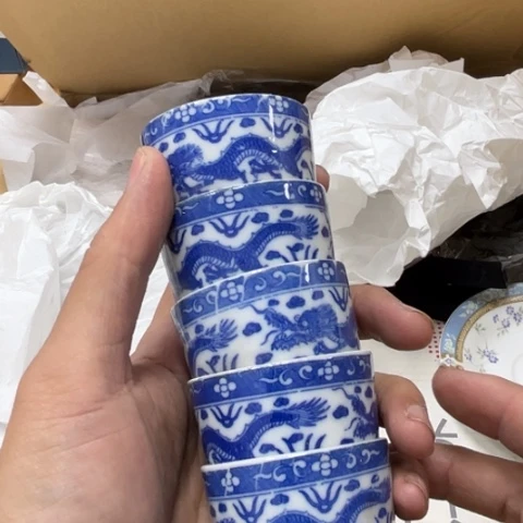 瓷片摆件工艺品瓷器摆件777