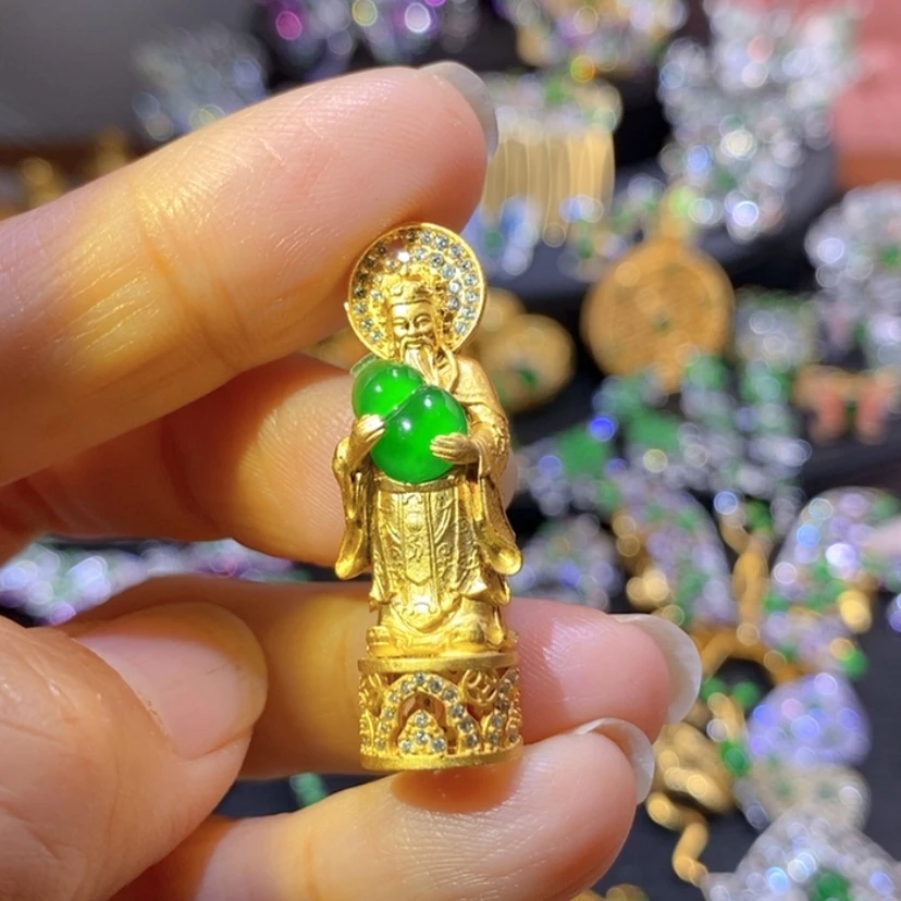 【闪购商品】银S925镶嵌挂件翡翠