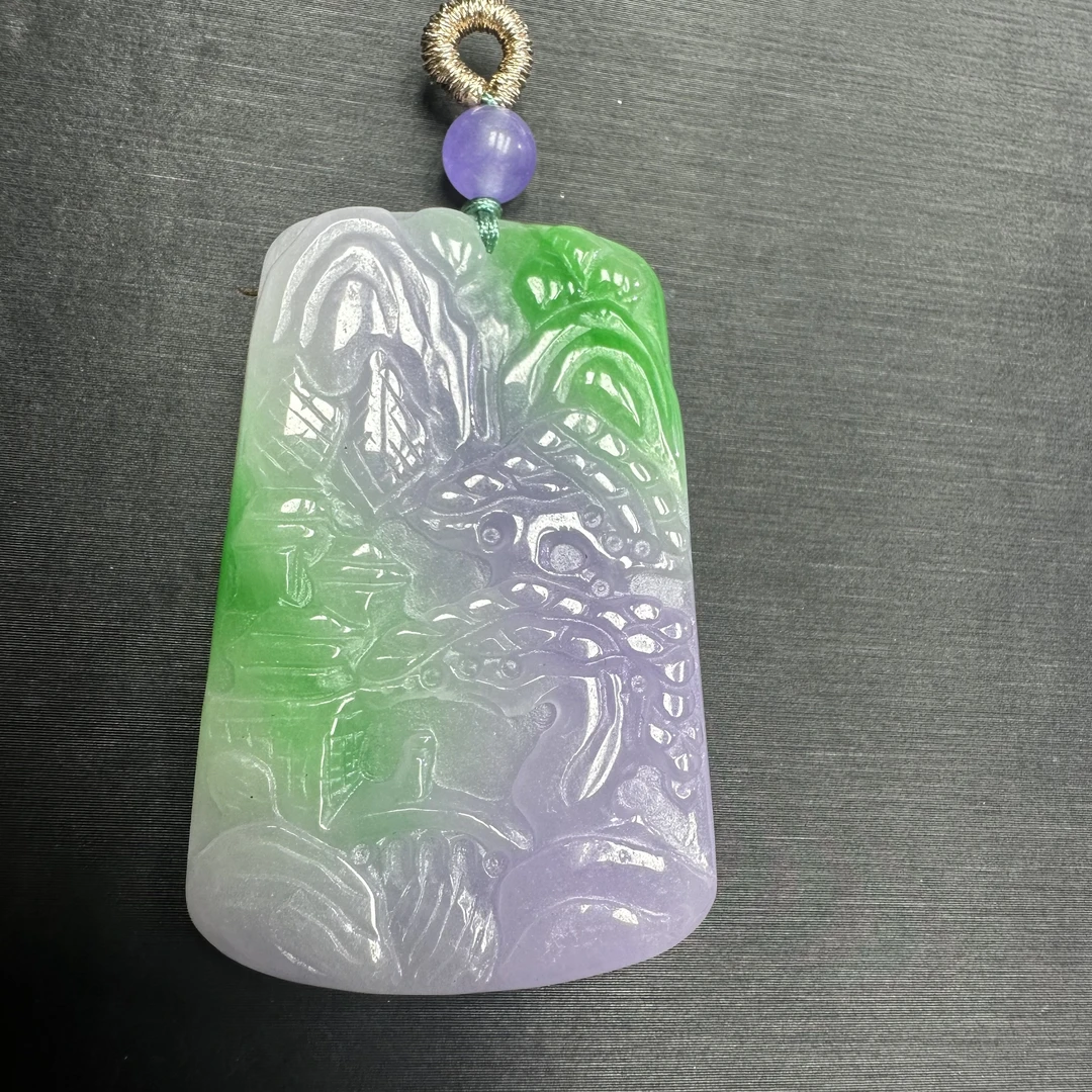 翡翠山水牌吊坠（多样发其一）A150