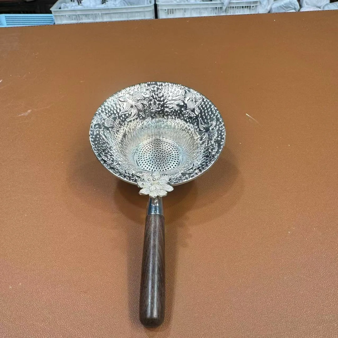 B539-镀银茶漏...