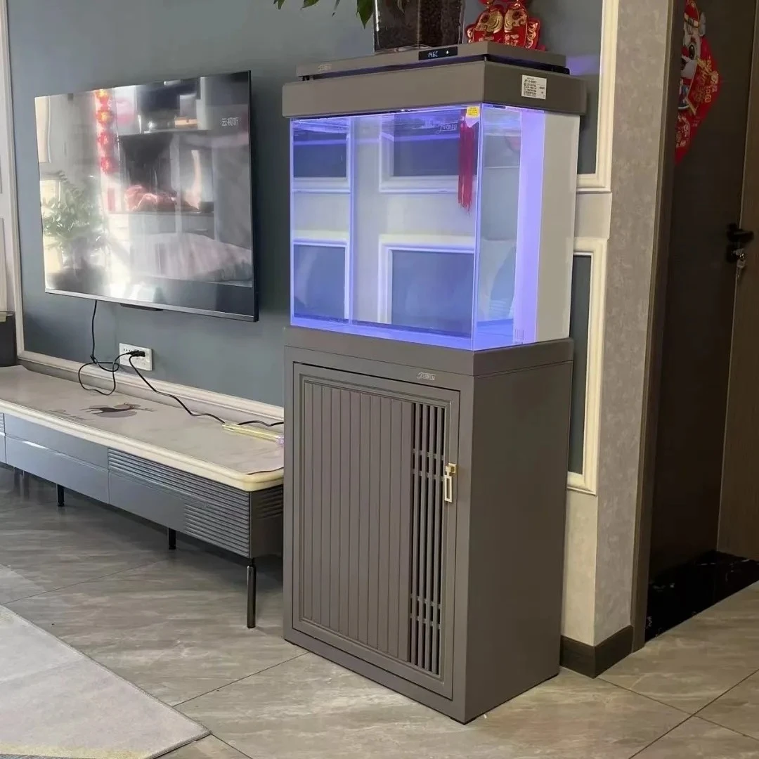 森森佳璐超白玻璃过滤底滤大型新款鱼缸生态水族箱金鱼缸换水落地