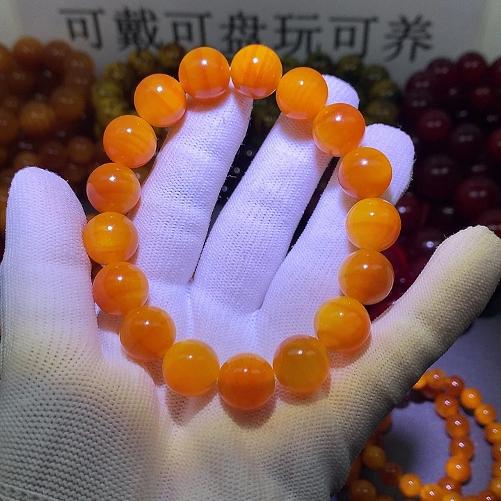 松木（琥珀木）手串/手链1.3 包浆高货