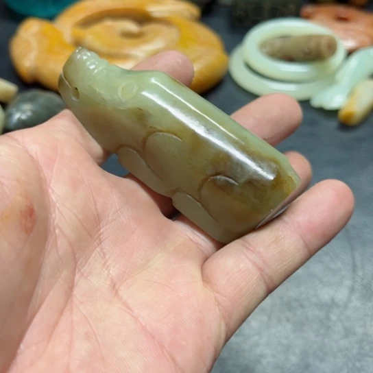 吊坠白玉菩提把件