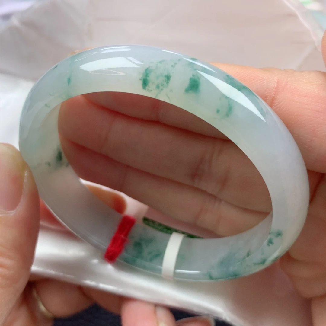 未镶嵌手镯翡翠缅甸天然翡翠56圈贵妃