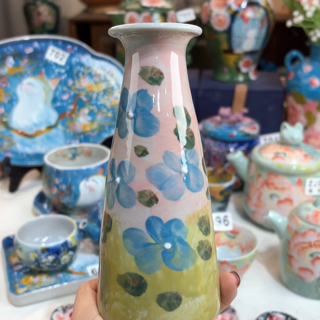 景德镇手绘高温釉下彩陶瓷茶具