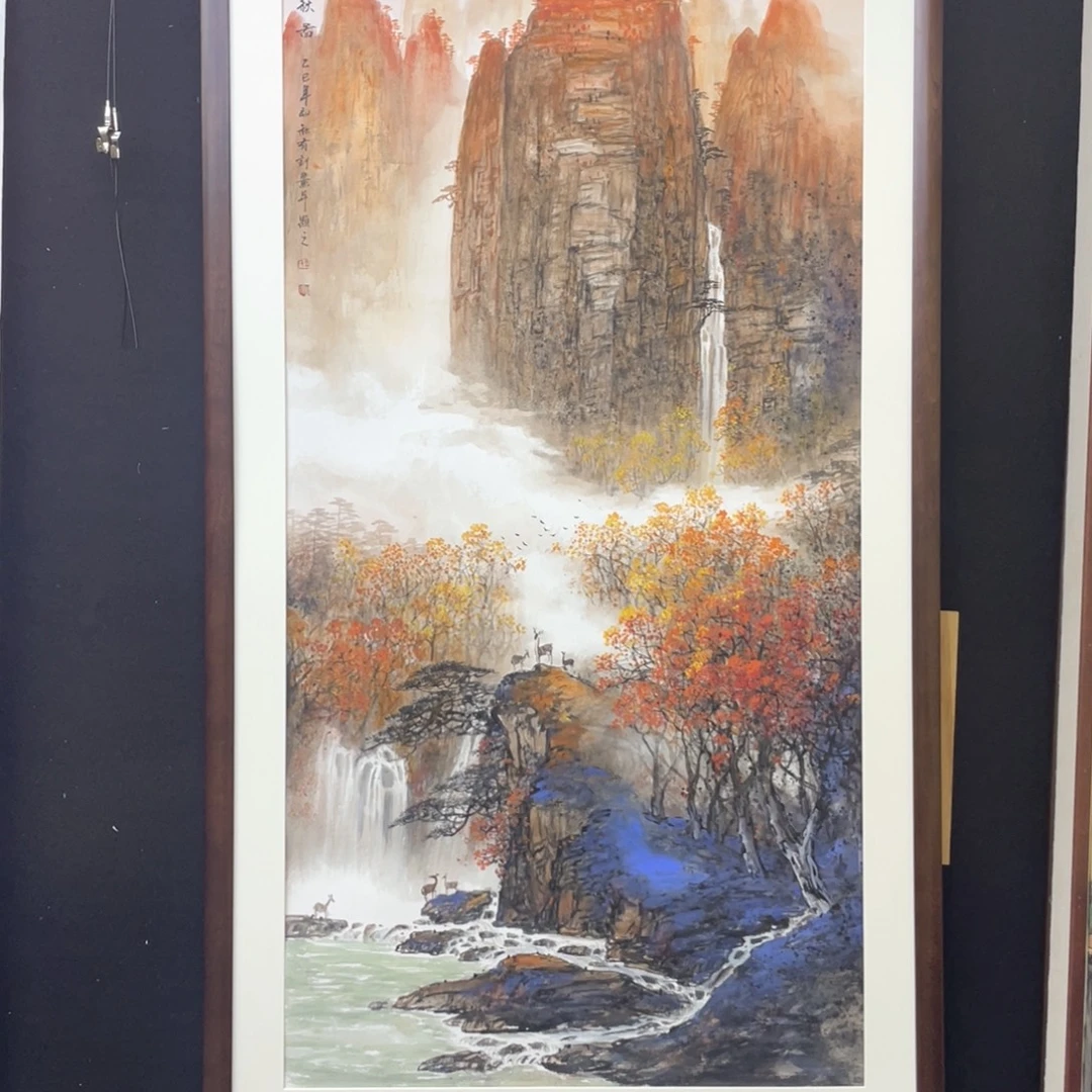 国画手绘国画，精品山水，画心