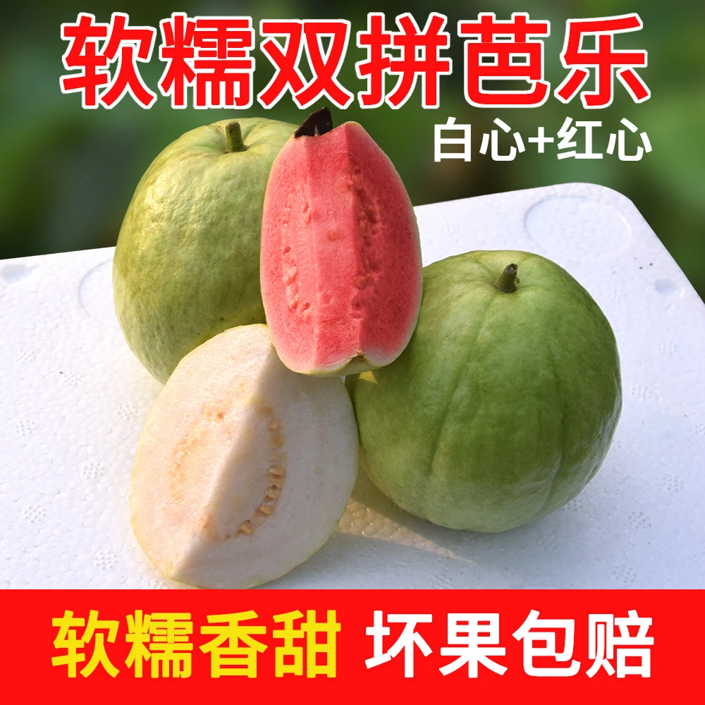 广西红白心芭乐番石榴3/5斤香甜软糯新鲜当季低糖高维C水果ty
