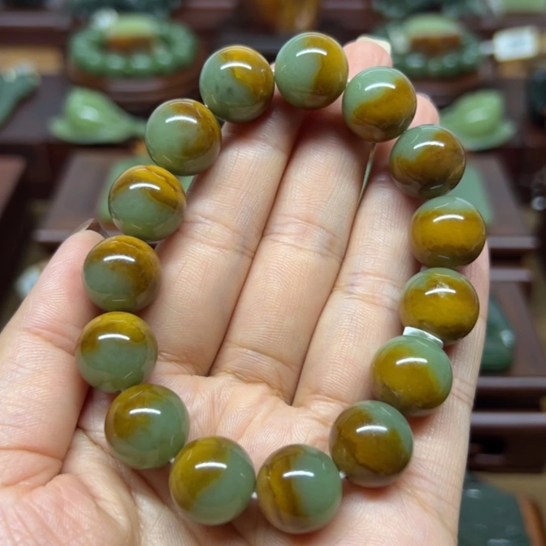 【闪购商品】未镶嵌手链岫岩河磨玉（透闪石质玉）永*