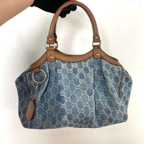 95新 GUCCI/古驰 可乐/古驰丹宁托特/74748484