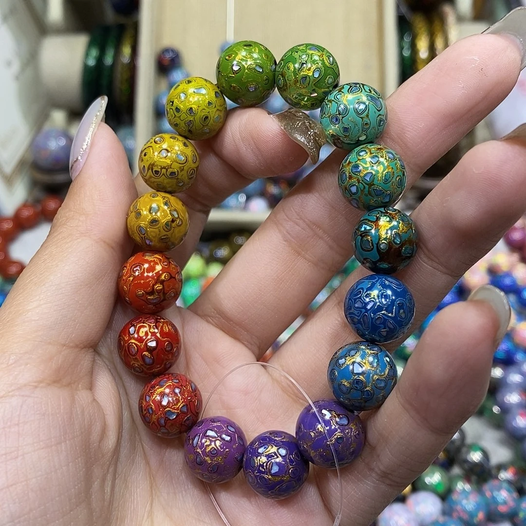 神匠大漆12螺甸多宝手串