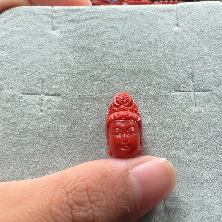 南红玛瑙天然原矿观音头未镶嵌k*i