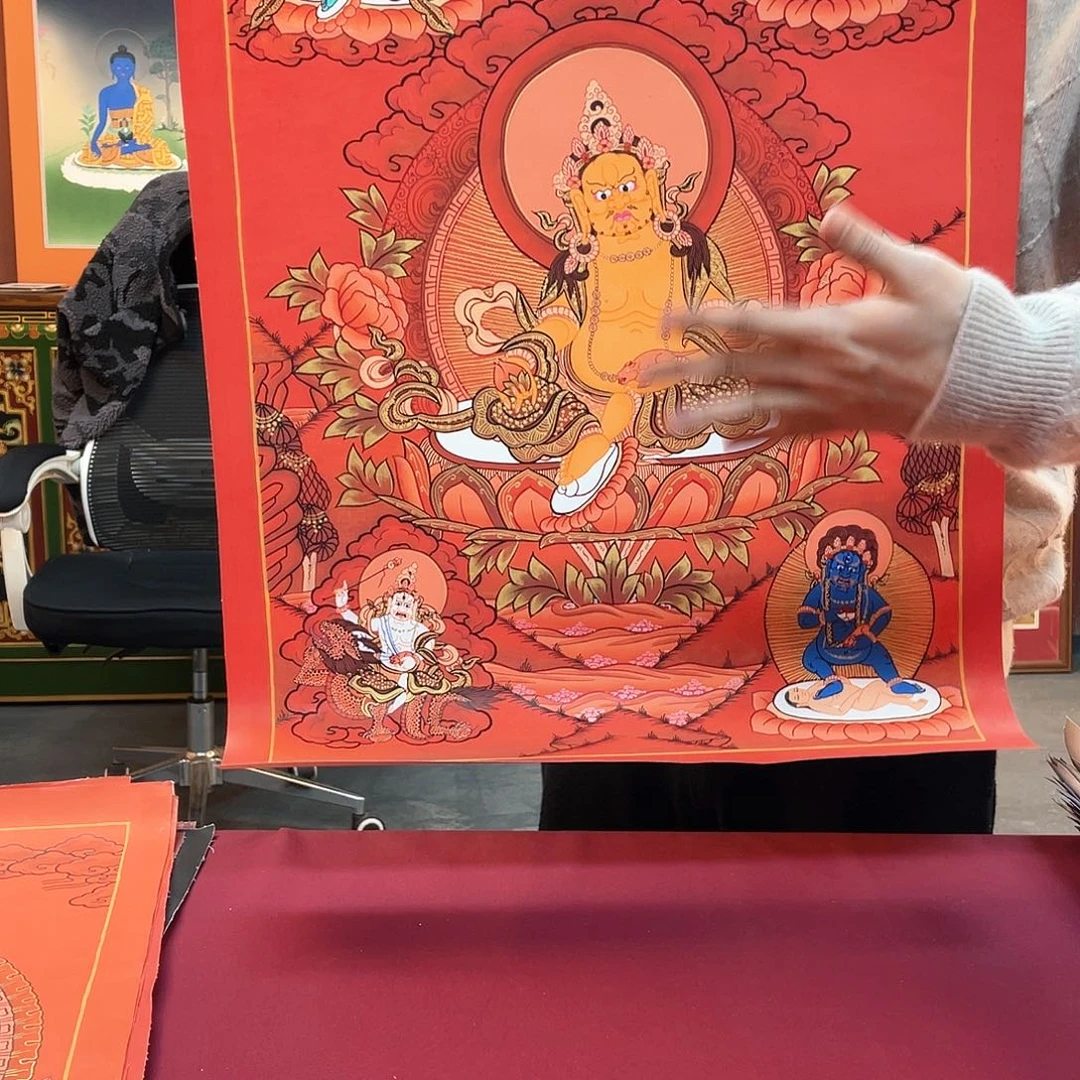 装裱画40×60五路纯手绘