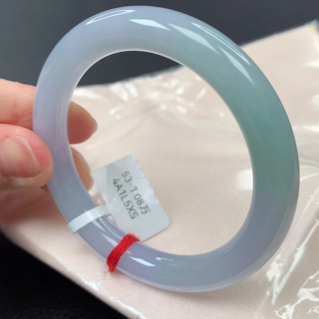 【闪购商品】翡翠手镯未镶嵌53号圆条53圈口