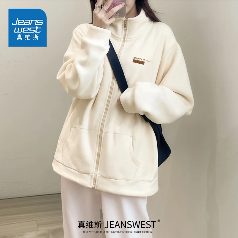 真维斯摇粒绒外套新款冲锋衣内胆抓绒颗粒双面奥利绒早秋2025新款