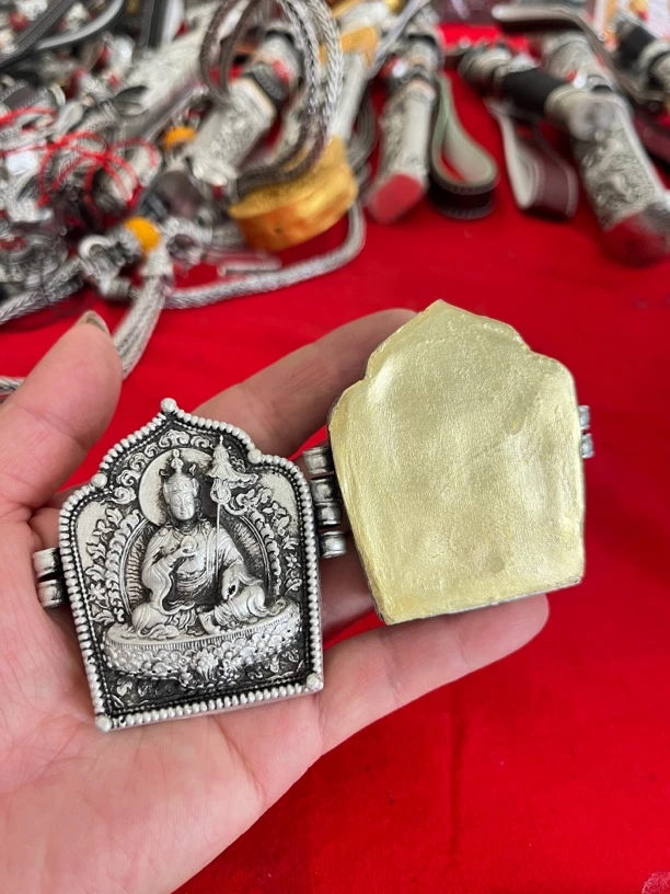 2025新款男士藏族特色手工白铜加银超值好物推荐饰品装饰金色百搭