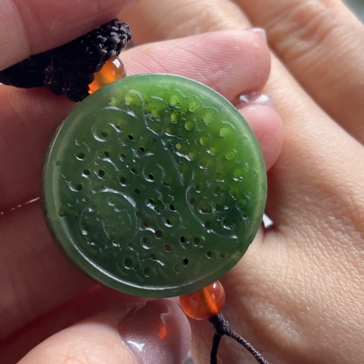 和田玉挂件未镶嵌洛*