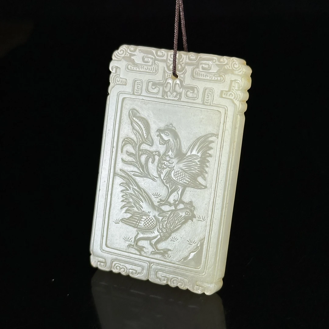 清和田玉大吉图牌佩 ZR301203008*【上海兰馨】