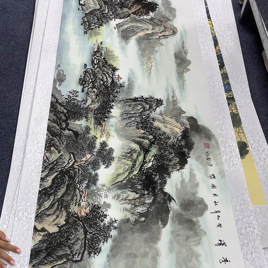 国画作品小姐姐放漏…