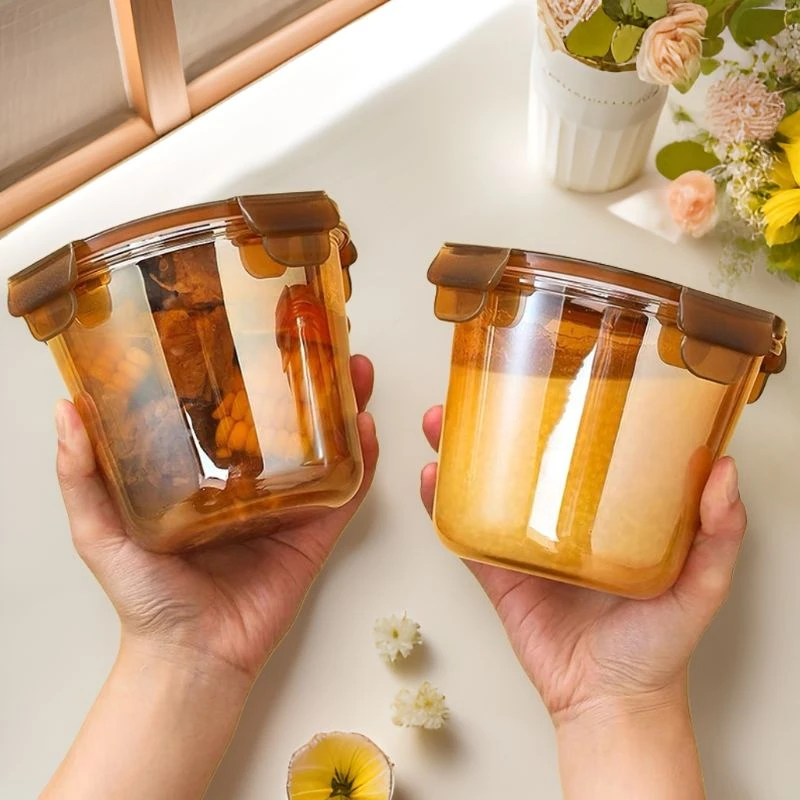 玻璃饭盒微波炉可加热上班族带盖玻璃杯子大容量保鲜盒多功能加深