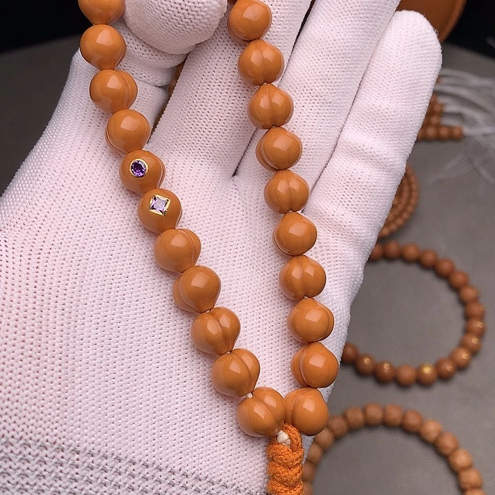 猴头核桃手串屁桃10尺寸镶嵌款