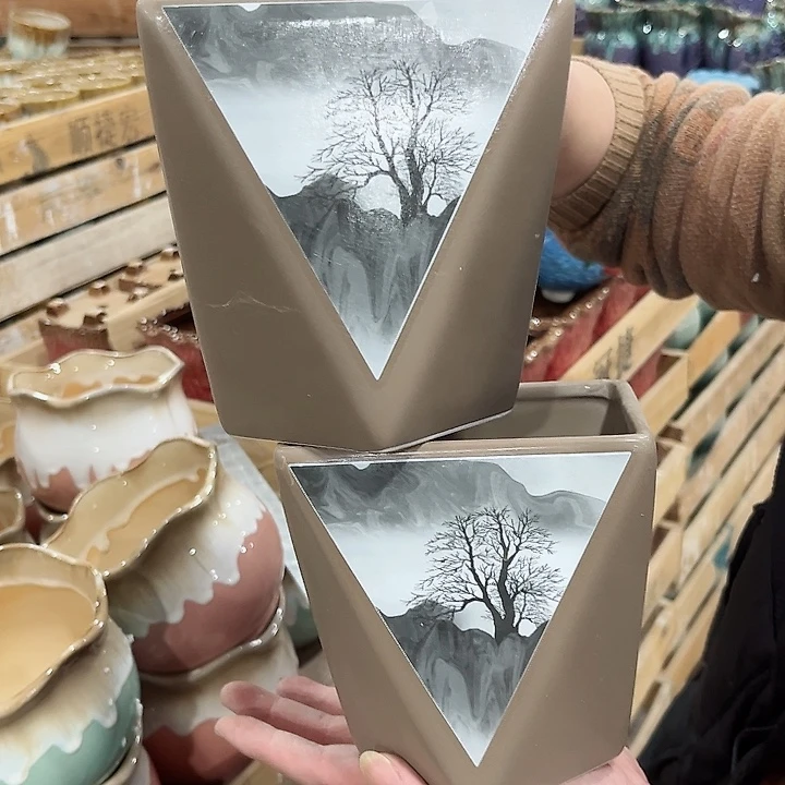 陶瓷陶瓷多肉植物花盆