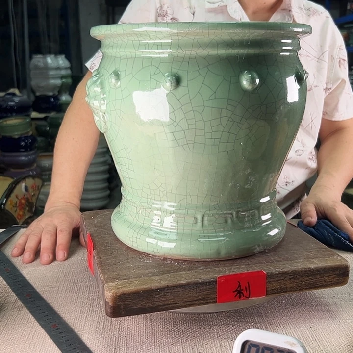 泳坤堂石湾盆默**缘陶瓷
