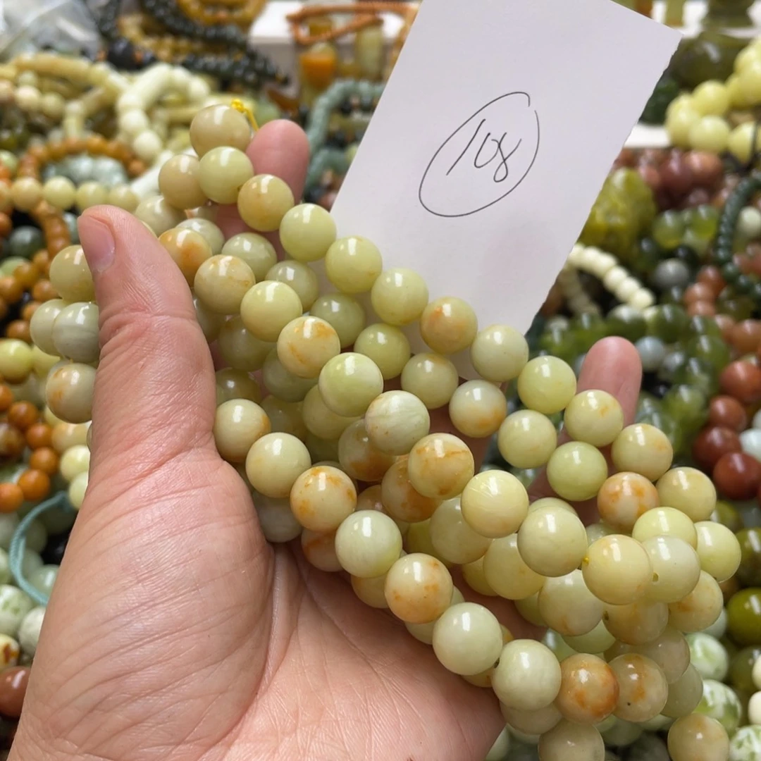 蛇纹石玉手链未镶嵌