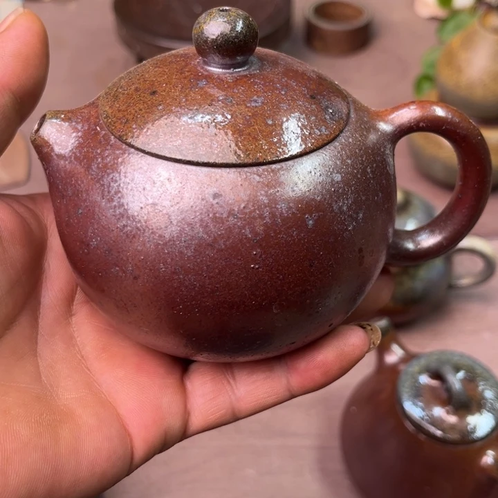 茶壶紫砂纯自然高温裸柴烧