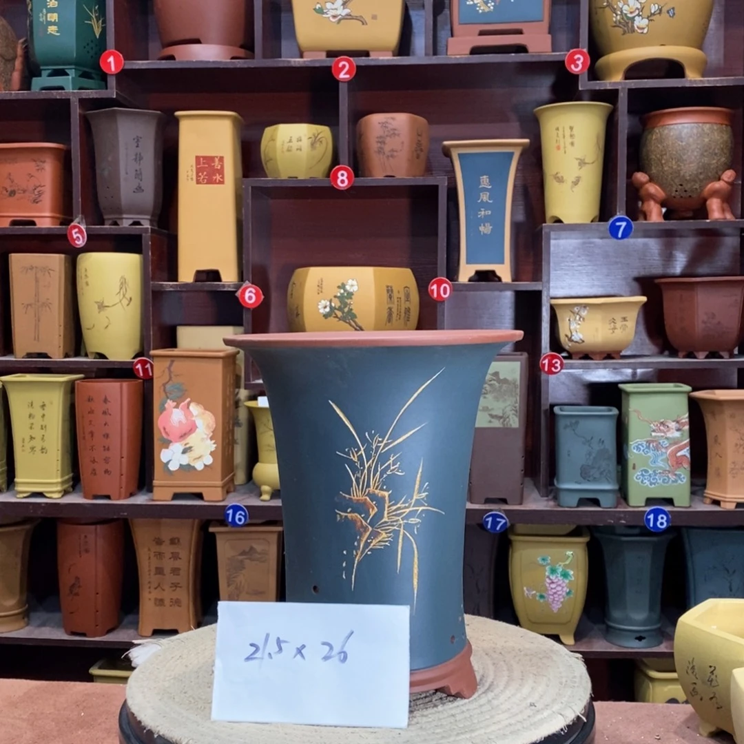 紫砂艺术紫砂花盆