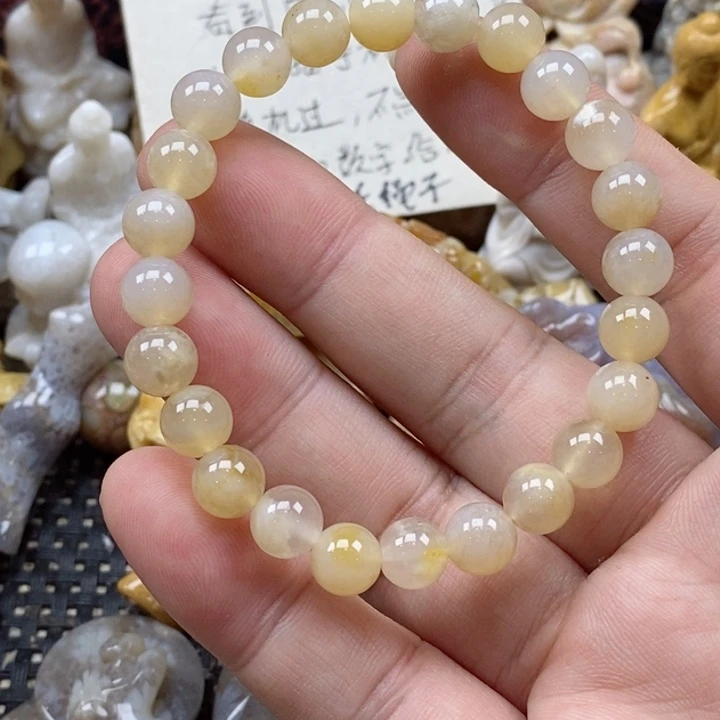 颈饰未镶嵌硅化珊瑚（珊瑚玉）