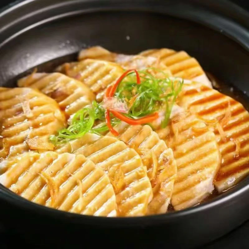 波纹芋片1500g/袋装新鲜现切冷冻芋头块芋片连锁饭店商用工厂直批