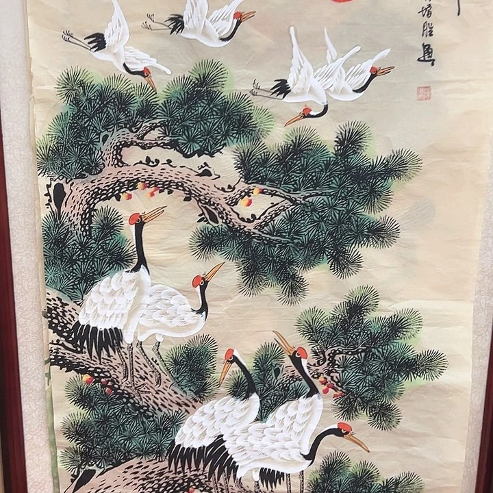 国画新年快乐纯手绘纯手工