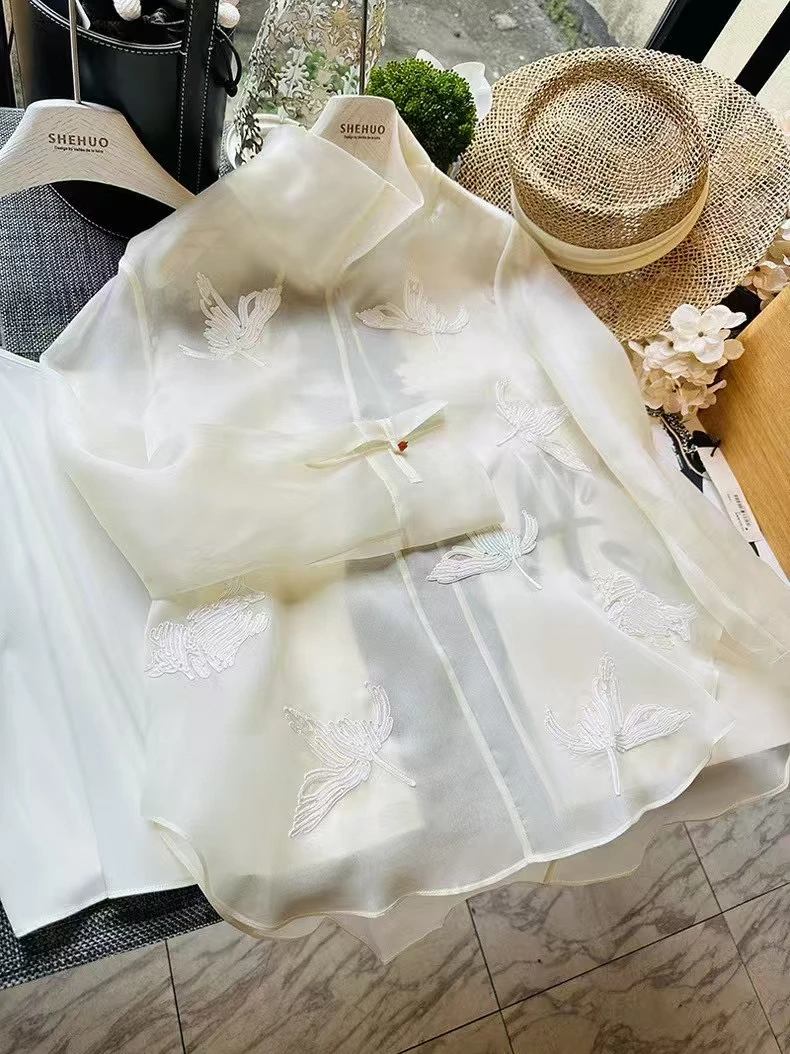 『月华流裳』新中式国风气质时尚春季刺绣优雅上衣