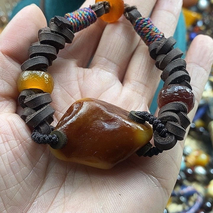 蜜蜡未镶嵌手链手链