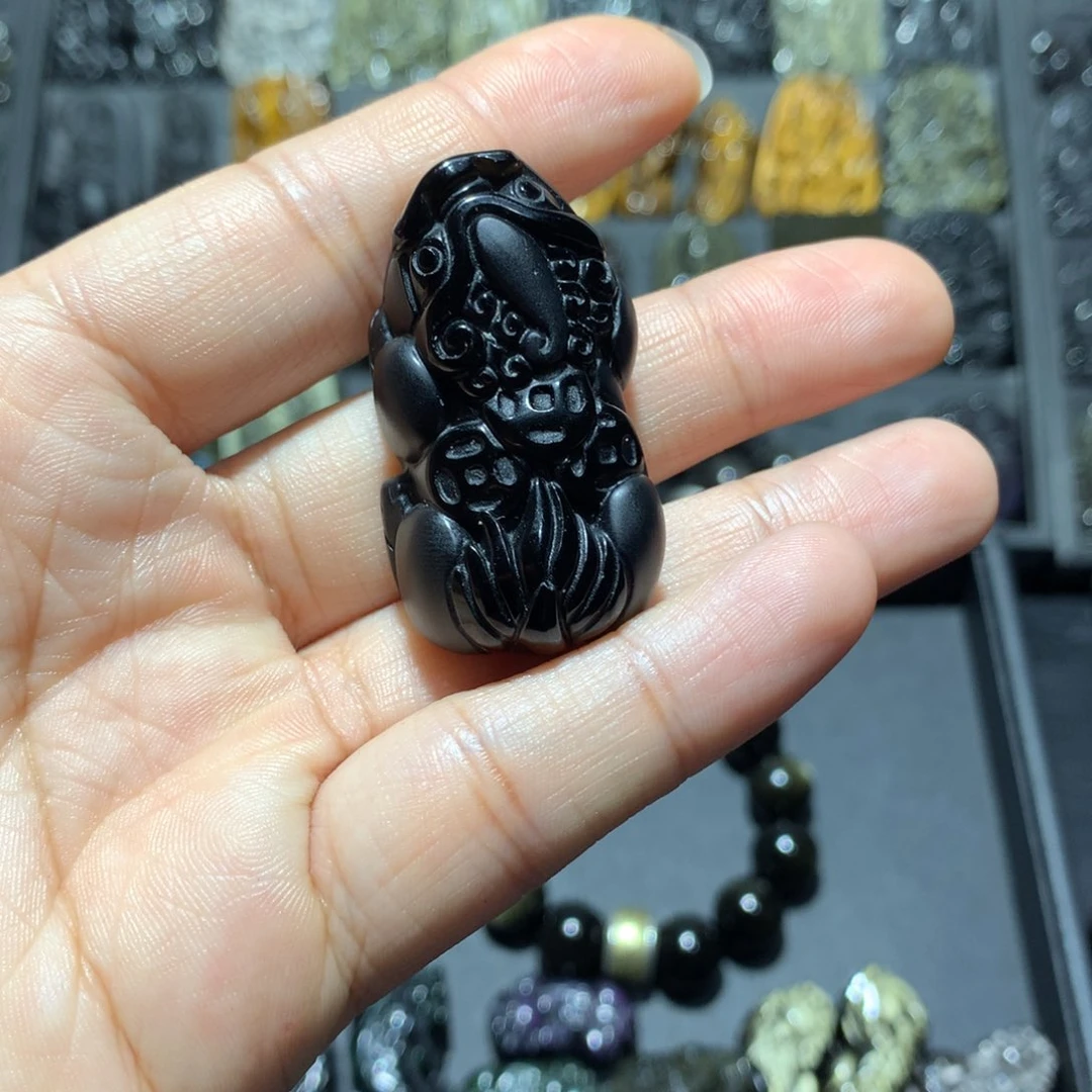 黑曜岩吊坠(不含链)未镶嵌?****?