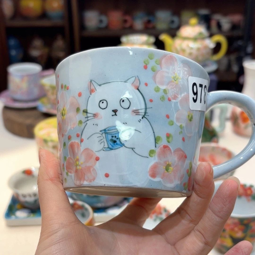 景德镇手绘高温釉下彩陶瓷茶具