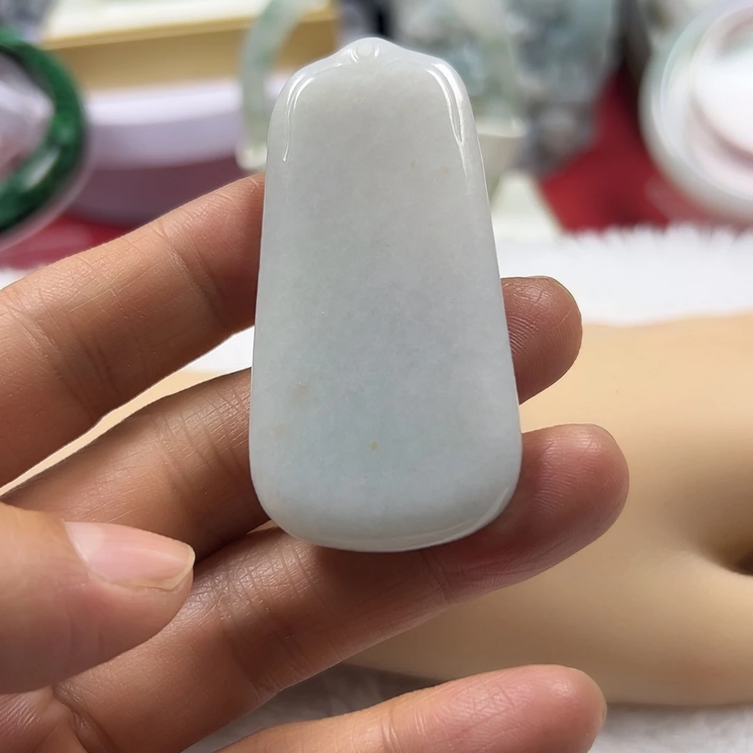 颈饰未镶嵌翡翠缅甸天然A货翡翠无事牌