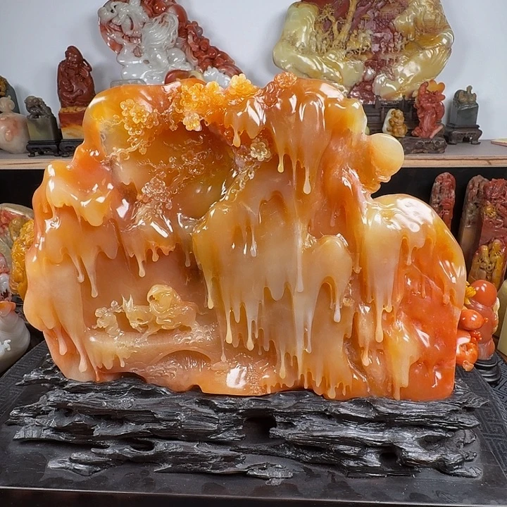 笑***幻寿山石杜林晶寿山