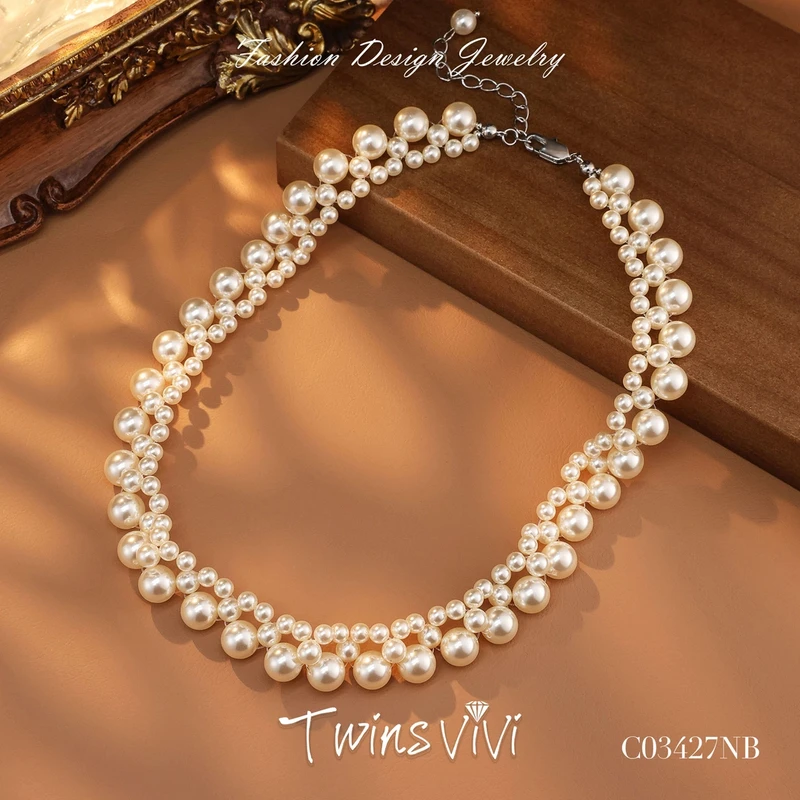TWINS VIVI 铜合金仿珍珠项链 项链 C03427NB