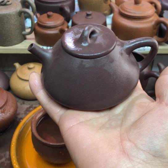 茶壶紫砂紫泥子冶170豪升左右